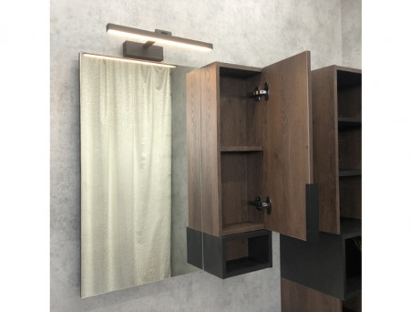 Зеркало-Шкаф «Comforty» Франкфурт-75, 73x80x16см, Дуб Шоколадно-Коричневый (00004151044CF)