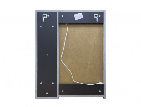 Зеркало-Шкаф «Comforty» Франкфурт-60, LED Подсветка, 60x80x14,5см, Бетон Светлый (00-00014141CF)