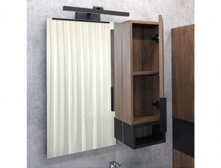 Зеркало-Шкаф «Comforty» Штутгарт-75, 73x80x16см, Дуб Темно-Коричневый (00004151037CF)