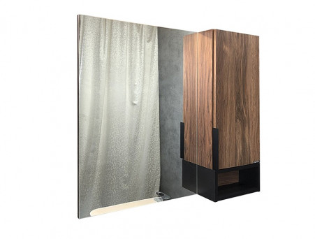 Зеркало-Шкаф «Comforty» Штутгарт-90, 88x80x16см, Дуб Темно-Коричневый (00004151038CF)