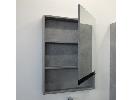 Зеркало-Шкаф «Comforty» Эдинбург-60, 58x80x15,5см, Бетон Светлый (00-00002043CF)