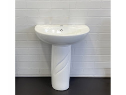 Комплект «Comforty» Детский: Раковина с Донным Клапаном, Пьедестал (0991W/DK-02/P0991W)