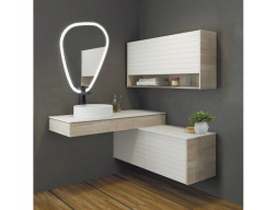 Консоль «Comforty» Клеон 120 L, 120x25x50см, Дуб Дымчатый (00-00000822CF)