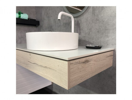 Консоль «Comforty» Клеон 120 R, 120x25x50см, Дуб Дымчатый (00-00001892CF)