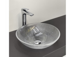 Раковина «Comforty» Круглая, Стеклянная, 40x12x40см, Прозрачная (CF29001)