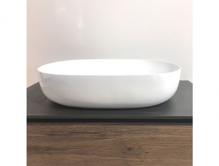 Раковина «Comforty» Овальная, на Столешницу, 60x13,5x41,5см, Белая (78326)