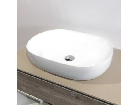 Раковина «Comforty» Овальная, на Столешницу, 60x13,5x41,5см, Белая (78326)