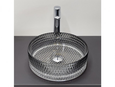 Раковина Накладная «Comforty» Стеклянная, 36x11x36см, Прозрачная (CF21010)