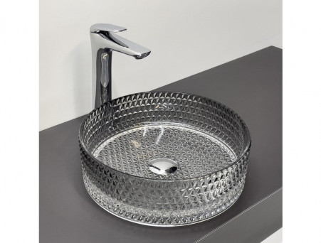 Раковина Накладная «Comforty» Стеклянная, 36x11x36см, Прозрачная (CF21010)