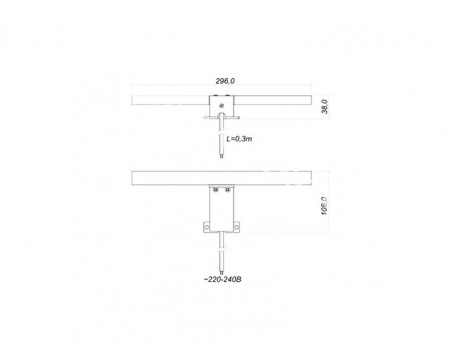 Светильник «Comforty» LED Fagus-2 220В, 4,4Вт, Хром (00-00006399CF)