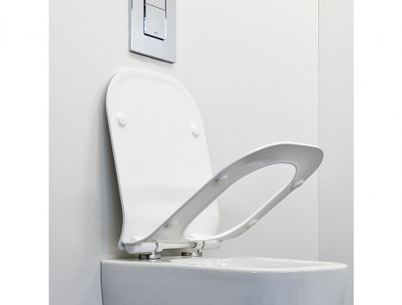 Сиденье для Унитаза «Comforty» для 102, Softclose, Тонкое, Белое (00-00004826CF)