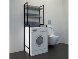 Стеллаж для Стиральной Машины «Comforty» 65x160x46,5см, Бетон Светлый (00-00011164CF)