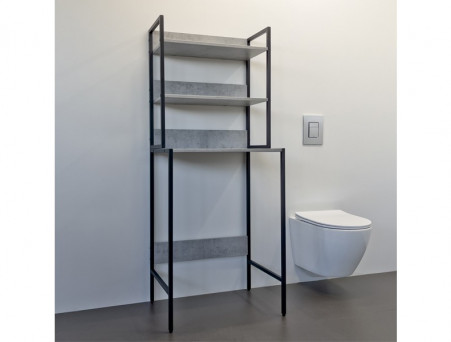 Стеллаж для Стиральной Машины «Comforty» 65x160x46,5см, Бетон Светлый (00-00011164CF)