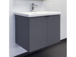 Тумба Подвесная «Comforty» Лима-70 с Раковиной, 70x55x45см, Антрацит (00-00015478CF)