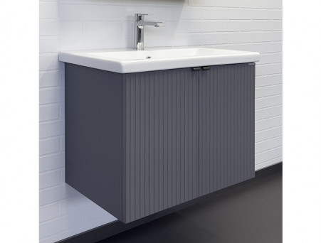 Тумба Подвесная «Comforty» Лима-70 с Раковиной, 70x55x45см, Антрацит (00-00015478CF)