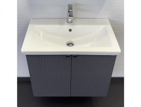 Тумба Подвесная «Comforty» Лима-70 с Раковиной, 70x55x45см, Антрацит (00-00015478CF)