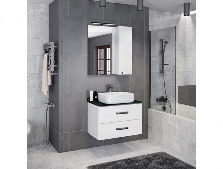 Тумба с Раковиной «Comforty» Амстердам-95, 95x64,5x50см, Белый, Столешница под Мрамор (00-00014001CF)