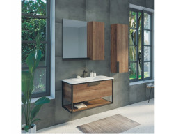 Тумба с Раковиной «Comforty» Бонн-90, 91x52x46,5см, Дуб Темный (00-00003466CF)
