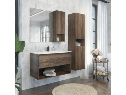 Тумба с Раковиной «Comforty» Бордо-90, 91x55,5x46,5см, Дуб Темно-Коричневый (00-00006671CF)