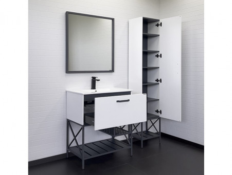 Тумба с Раковиной «Comforty» Бредфорд-75, 75,5x87x46,5см, Белый (00-00013442CF)