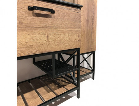 Тумба с Раковиной «Comforty» Бредфорд-75, 75,5x87x46,5см, Дуб Темный (00004149064CF)