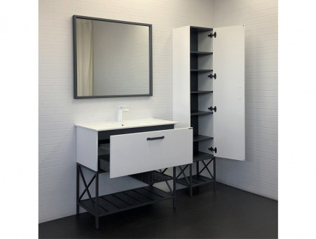 Тумба с Раковиной «Comforty» Бредфорд-90, 91x87x46,5см, Белый (00-00009955CF)