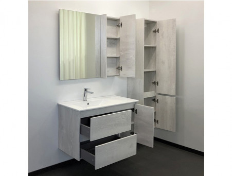 Тумба с Раковиной «Comforty» Бремен-90, 91x56x46,5см, Дуб Белый (00004142375CF)