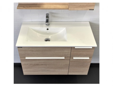 Тумба с Раковиной «Comforty» Варна-90, 91x56x46,5см, Дуб Сонома (00-00009919CF)