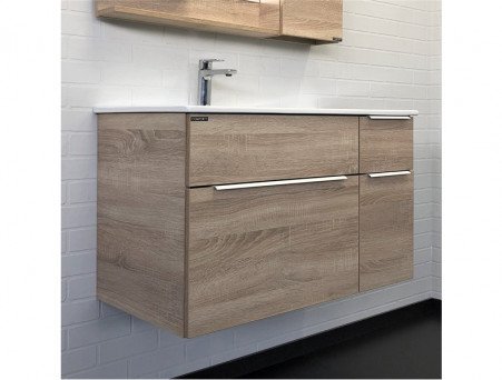 Тумба с Раковиной «Comforty» Варна-90, 91x56x46,5см, Дуб Сонома (00-00009919CF)