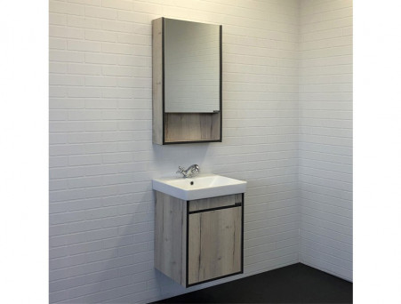 Тумба с Раковиной «Comforty» Вена-45, 45x61x45см, Дуб Дымчатый (00-00006653CF)