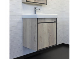 Тумба с Раковиной «Comforty» Вена-55, 55x61x45см, Дуб Дымчатый (00-00008928CF)