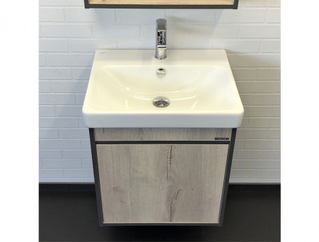 Тумба с Раковиной «Comforty» Вена-55, 55x61x45см, Дуб Дымчатый (00-00008928CF)