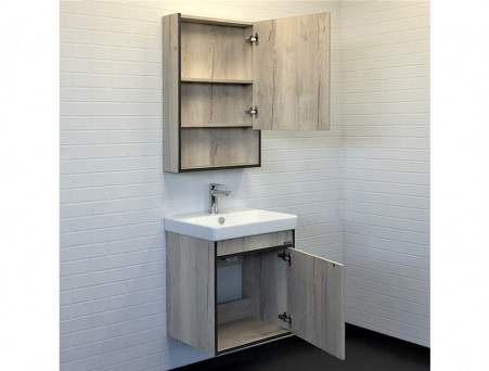 Тумба с Раковиной «Comforty» Вена-55, 55x61x45см, Дуб Дымчатый (00-00008928CF)