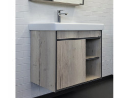 Тумба с Раковиной «Comforty» Вена-70, 70,5x61x45см, Дуб Дымчатый (00-00008929CF)