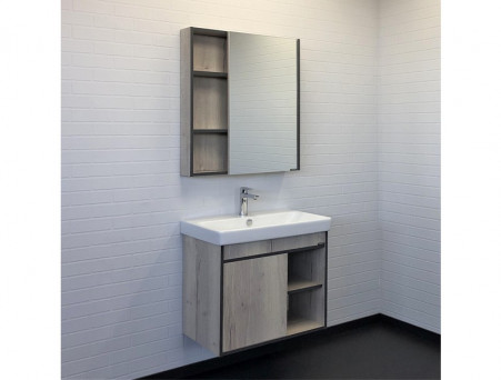 Тумба с Раковиной «Comforty» Вена-70, 70,5x61x45см, Дуб Дымчатый (00-00008929CF)