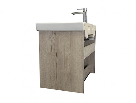 Тумба с Раковиной «Comforty» Вена-70, 70,5x61x45см, Дуб Дымчатый (00-00008929CF)