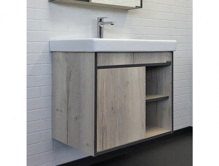 Тумба с Раковиной «Comforty» Вена-70, 70,5x61x45см, Дуб Дымчатый (00-00008929CF)