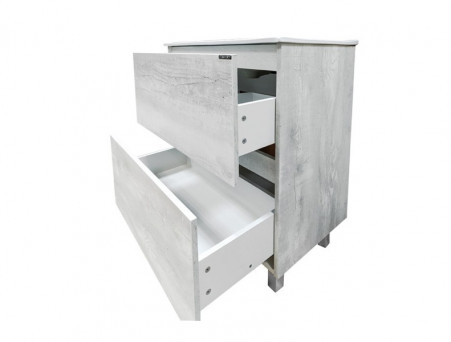 Тумба с Раковиной «Comforty» Верона-75, 75,5x87,5x46,5см, Дуб Белый (00004137102CF)