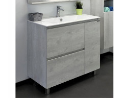 Тумба с Раковиной «Comforty» Верона-90, 91x87,5x46,5см, Дуб Белый (00-00001972CF)