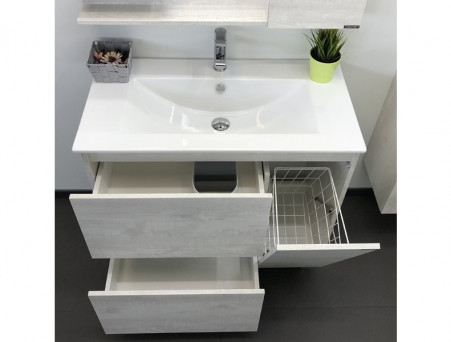 Тумба с Раковиной «Comforty» Верона-90, 91x87,5x46,5см, Дуб Белый (00-00001972CF)