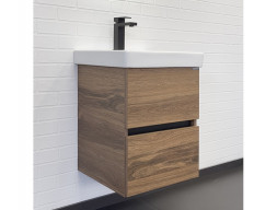 Тумба с Раковиной «Comforty» Дартфорд-45, 45x60x45см, Дуб Темно-Коричневый (00-00013694CF)