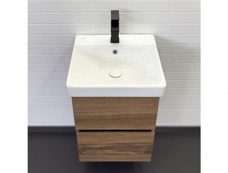 Тумба с Раковиной «Comforty» Дартфорд-45, 45x60x45см, Дуб Темно-Коричневый (00-00013694CF)