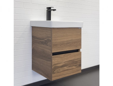 Тумба с Раковиной «Comforty» Дартфорд-45, 45x60x45см, Дуб Темно-Коричневый (00-00013694CF)