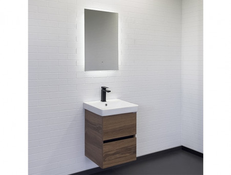 Тумба с Раковиной «Comforty» Дартфорд-45, 45x60x45см, Дуб Темно-Коричневый (00-00013694CF)