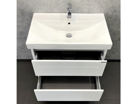Тумба с Раковиной «Comforty» Дублин-75, 75x62x46см, Белый (00004137103CF)