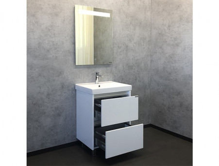 Тумба с Раковиной «Comforty» Дублин-60, 61x85x46см, Белый (00004137134CF)
