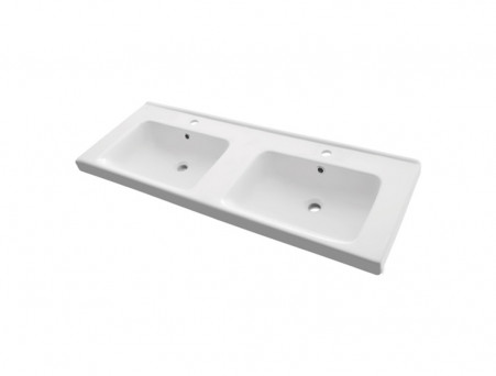 Тумба с Раковиной «Comforty» Дуэт-125, 125x60x47см, Дуб Темно-Коричневый (00-00017178CF)