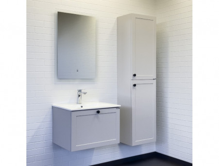 Тумба с Раковиной «Comforty» Ереван-60, 61x41,5x46,5см, Серый Шелк (00-00017879CF)