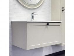 Тумба с Раковиной «Comforty» Ереван-80, 81x41,5x46,5см, Серый Шелк (00-00014864CF)