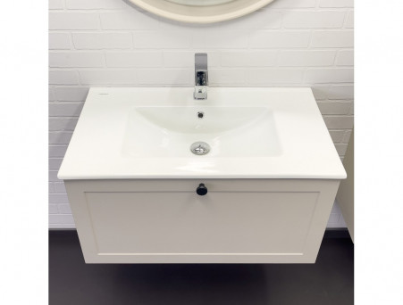 Тумба с Раковиной «Comforty» Ереван-80, 81x41,5x46,5см, Серый Шелк (00-00014864CF)